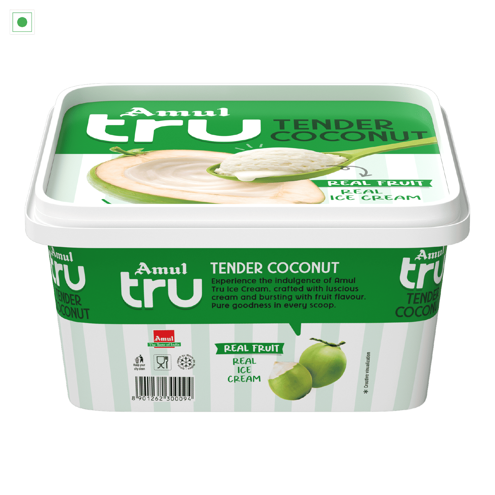 Amul Tru Tender Coconut Ice Cream Tub 1 Ltr - Image 4